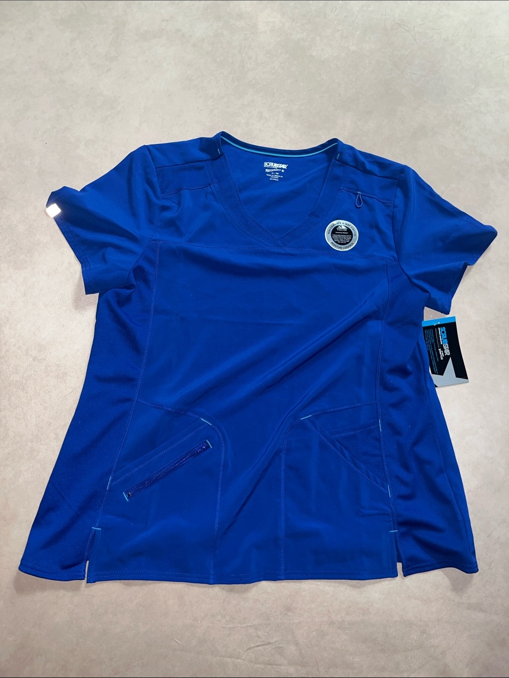 Scrubstar 4 Way Stretch Premium Scrubwear Performance Collection V Neck Top